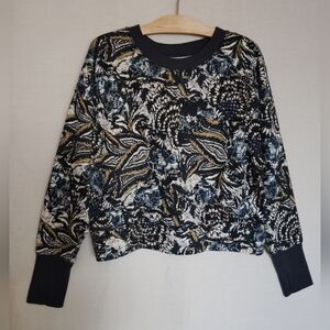 Joie Women's Athletic Long Sleeve Sweatshirt Crew Neck Thumbholes ~ Medium